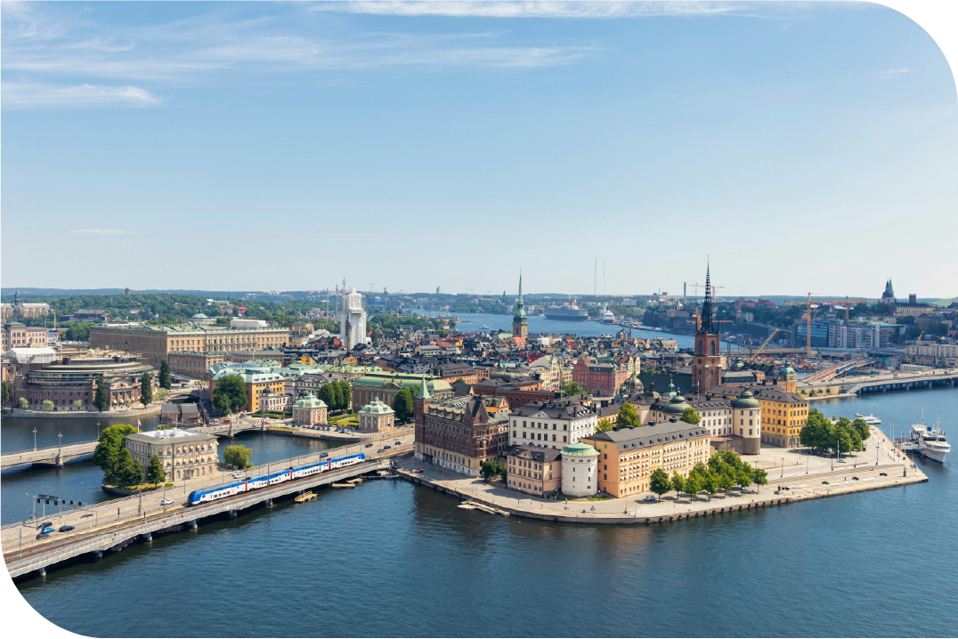 abstract view of building in a city