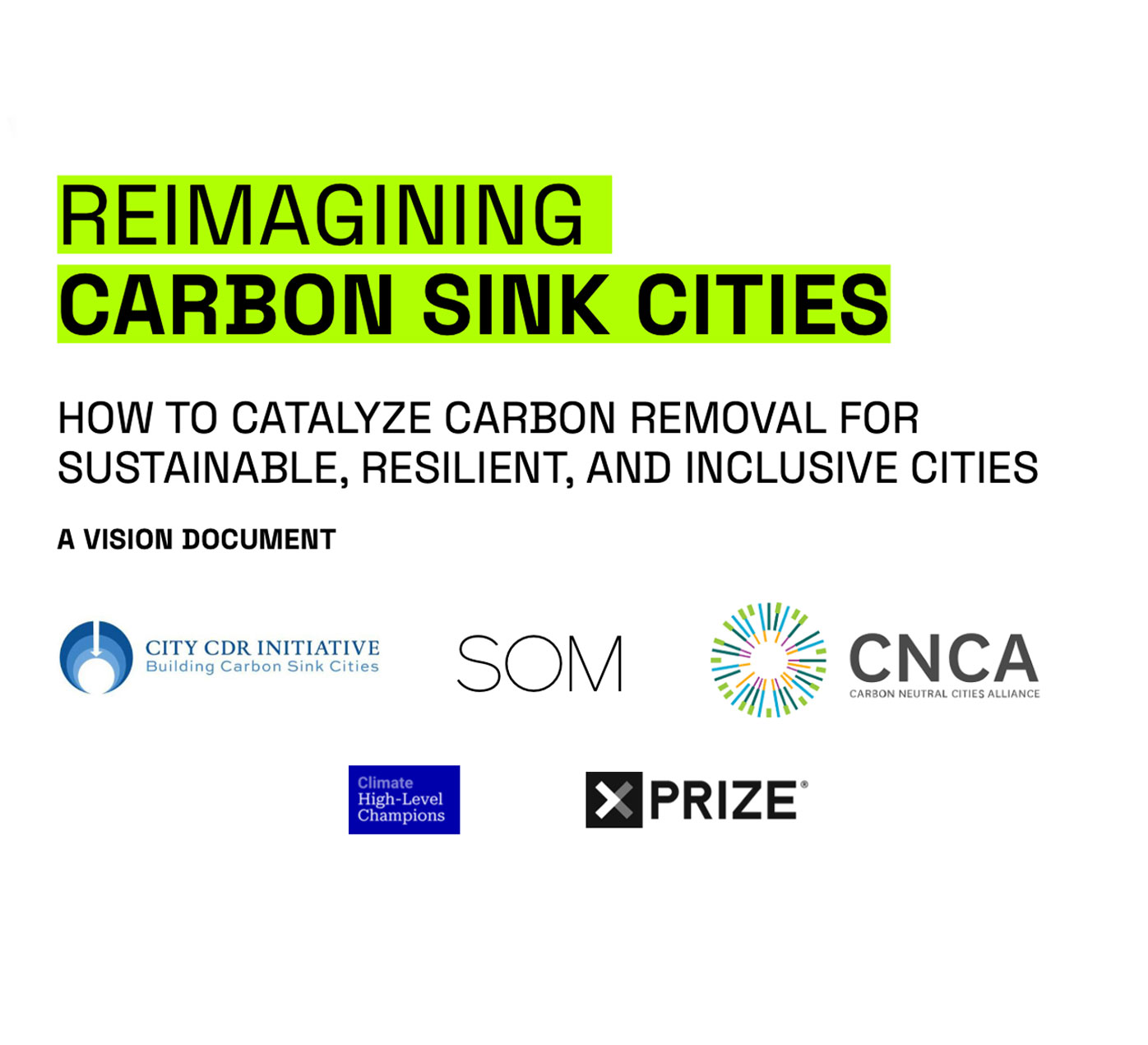 Reimagining Carbon Sink Cities cover page